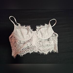 Revamped Lace Bralette in Soft White